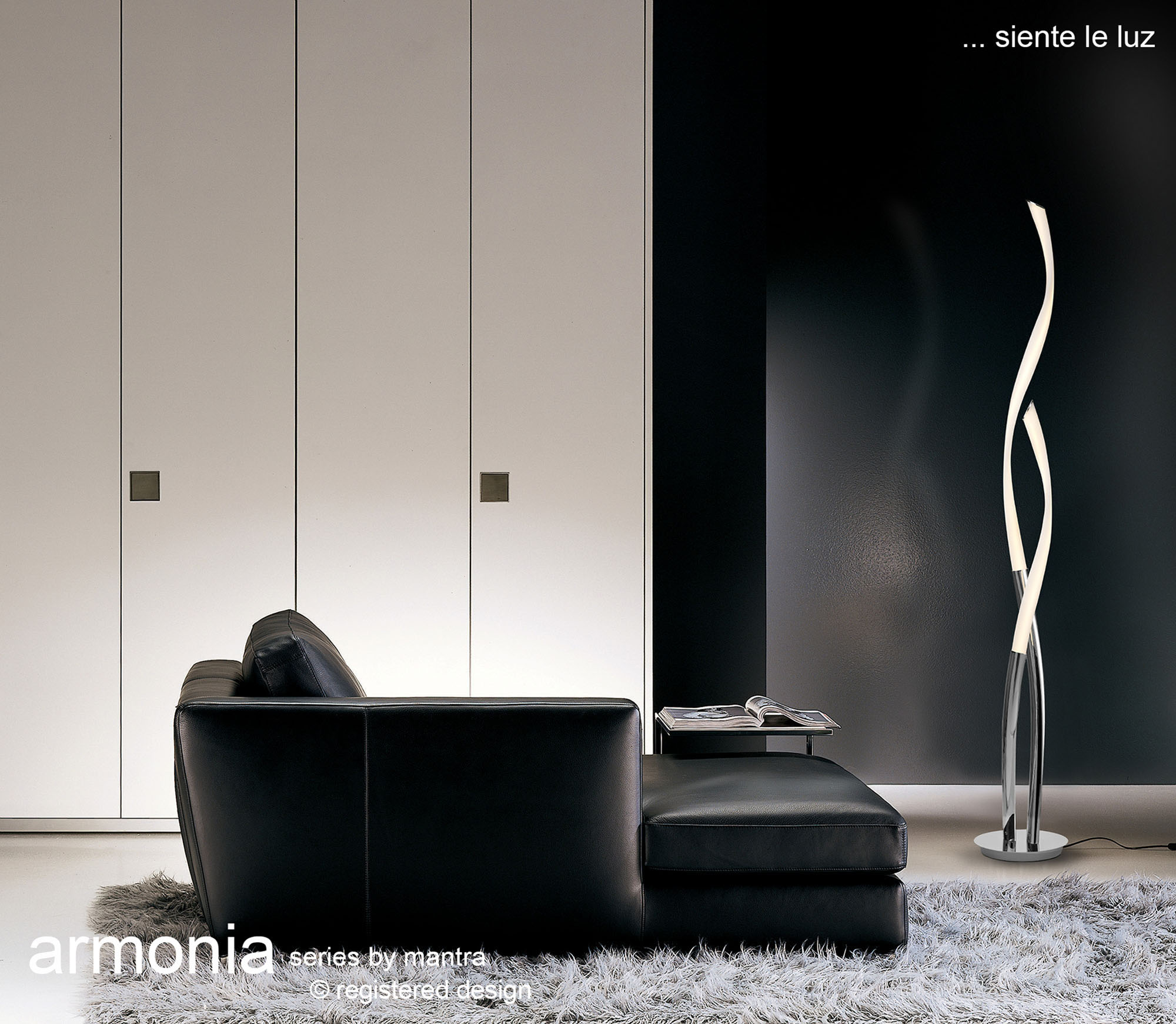 Armonia Polished Chrome Floor Lamps Mantra Contemporary Floor Lamps